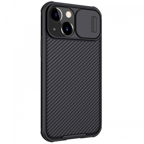 Карбоновая накладка Nillkin CamShield Pro для Apple iPhone 13 / 14 (6.1") Черный