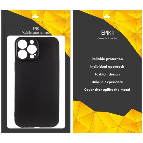 Чохол TPU Epik Black Full Camera для Apple iPhone 14 Pro (6.1") Чорний