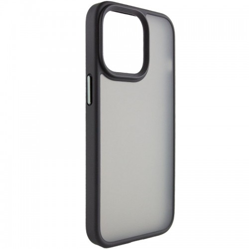 TPU+PC чехол Metal Buttons для Apple iPhone 15 Pro Max (6.7") Черный / Black