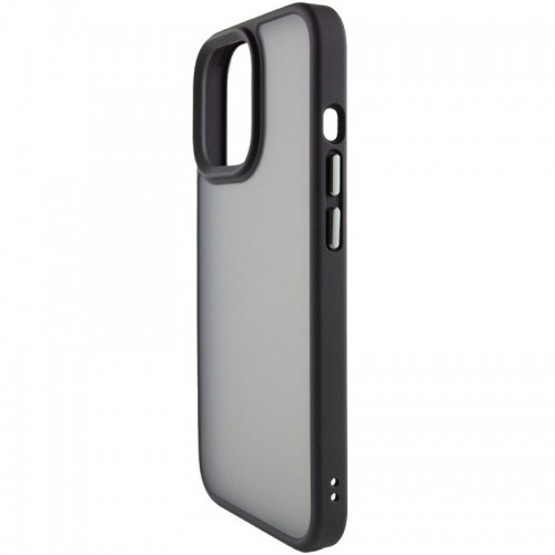 TPU+PC чехол Metal Buttons для Apple iPhone 15 Pro Max (6.7") Черный / Black