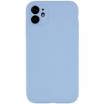 Чехол Silk Full Camera Protective (AA) NO LOGO для Apple iPhone 12 (6.1") Голубой / Lilac Blue