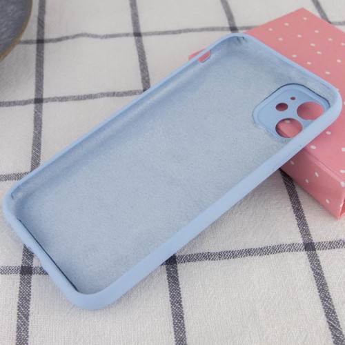 Чехол Silk Full Camera Protective (AA) NO LOGO для Apple iPhone 12 (6.1") Голубой / Lilac Blue