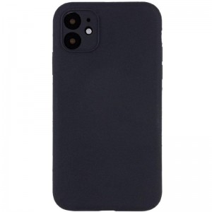 Чохол Silk Full Camera Protective (AA) NO LOGO для Apple iPhone 12 (6.1") Чорний / Black