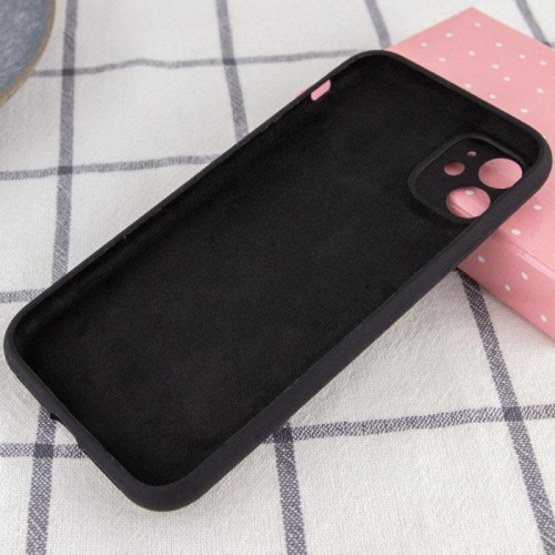 Чехол Silk Full Camera Protective (AA) NO LOGO для Apple iPhone 12 (6.1") Черный / Black