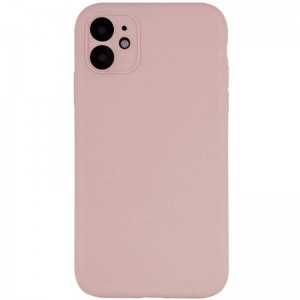 Чехол Silk Full Camera Protective (AA) NO LOGO для Apple iPhone 12 (6.1") Розовый / Pink Sand