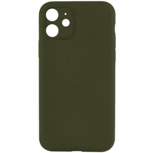 Чехол Silk Full Camera Protective (AA) NO LOGO для Apple iPhone 12 (6.1") Зеленый / Dark Olive