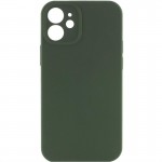 Чехол Silk Full Camera Protective (AA) NO LOGO для Apple iPhone 12 (6.1") Зеленый / Cyprus Green