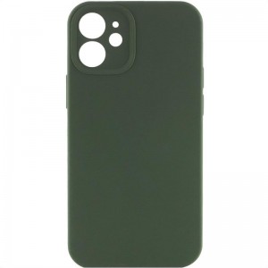 Чохол Silk Full Camera Protective (AA) NO LOGO для Apple iPhone 12 (6.1") Зелений / Cyprus Green