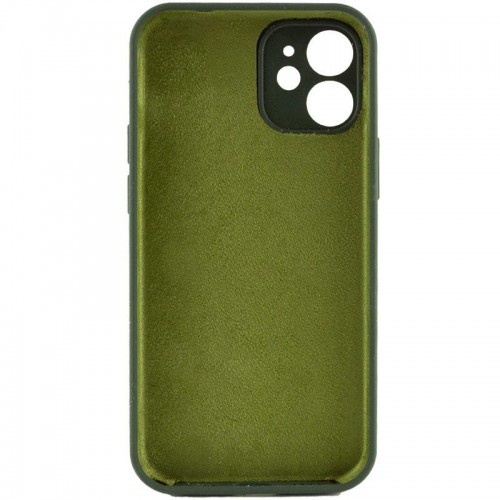 Чехол Silk Full Camera Protective (AA) NO LOGO для Apple iPhone 12 (6.1") Зеленый / Cyprus Green