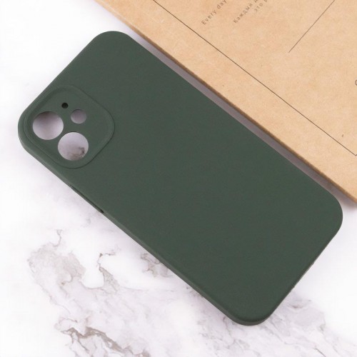 Чехол Silk Full Camera Protective (AA) NO LOGO для Apple iPhone 12 (6.1") Зеленый / Cyprus Green