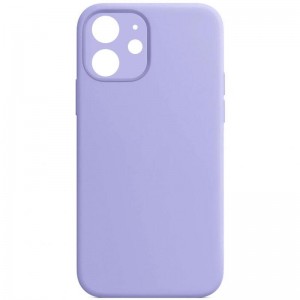Чехол Silk Full Camera Protective (AA) NO LOGO для Apple iPhone 12 (6.1") Сиреневый / Lilac