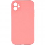 Чехол Silk Full Camera Protective (AA) NO LOGO для Apple iPhone 12 (6.1") Коралловый / Розово-оранжевый