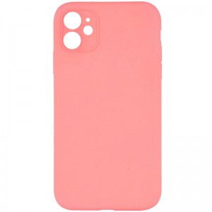 Чехол Silk Full Camera Protective (AA) NO LOGO для Apple iPhone 12 (6.1") Коралловый / Розово-оранжевый