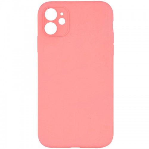 Чехол Silk Full Camera Protective (AA) NO LOGO для Apple iPhone 12 (6.1") Коралловый / Розово-оранжевый
