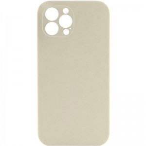 Чохол Silk Full Camera Protective (AA) NO LOGO для Apple iPhone 12 Pro (6.1") Бежевий / Antique White