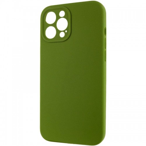 Чехол Silk Full Camera Protective (AA) NO LOGO для Apple iPhone 12 Pro (6.1") Зеленый / Темный оливковый