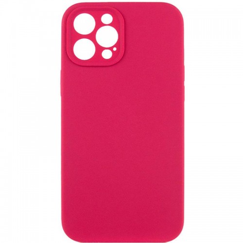 Чехол Silk Full Camera Protective (AA) NO LOGO для Apple iPhone 12 Pro (6.1") Красный / Rose Red