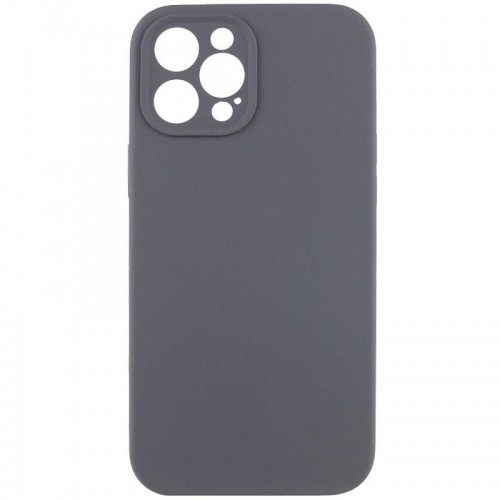 Чехол Silk Full Camera Protective (AA) NO LOGO для Apple iPhone 12 Pro (6.1") Серый / Темно-серый