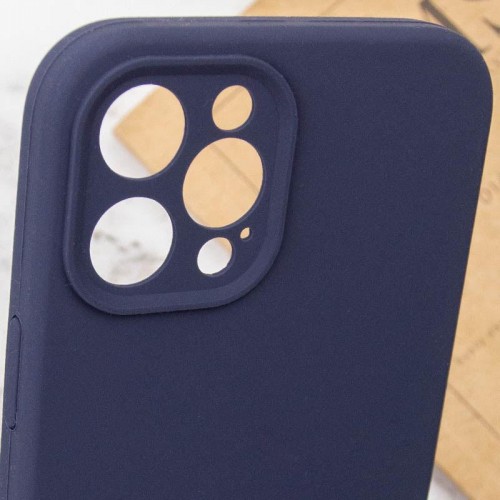 Чехол Silk Full Camera Protective (AA) NO LOGO для Apple iPhone 12 Pro (6.1") Тёмно-синий / Midnight blue
