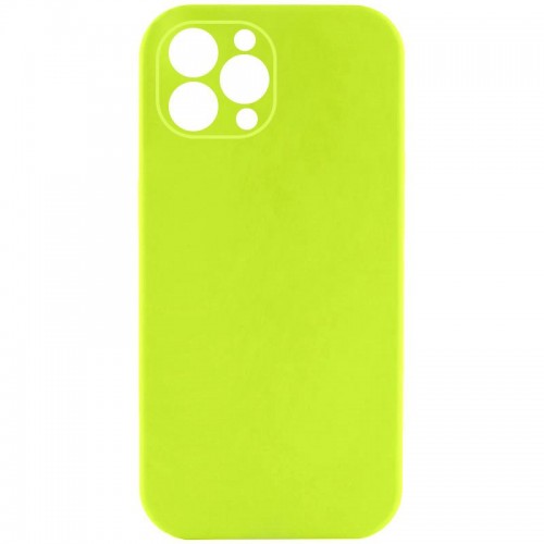 Чехол Silk Full Camera Protective (AA) NO LOGO для Apple iPhone 12 Pro Max (6.7") Кислотно-зеленый / Acid Green