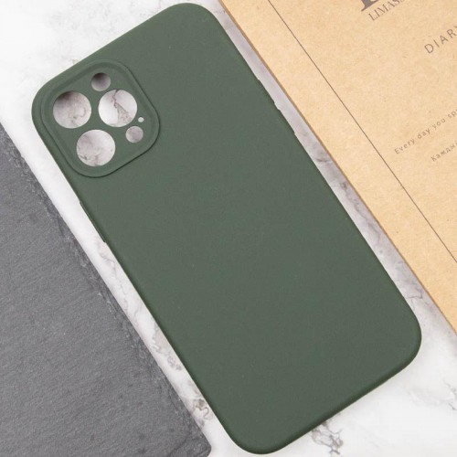 Чехол Silk Full Camera Protective (AA) NO LOGO для Apple iPhone 12 Pro Max (6.7") Зеленый / Cyprus Green
