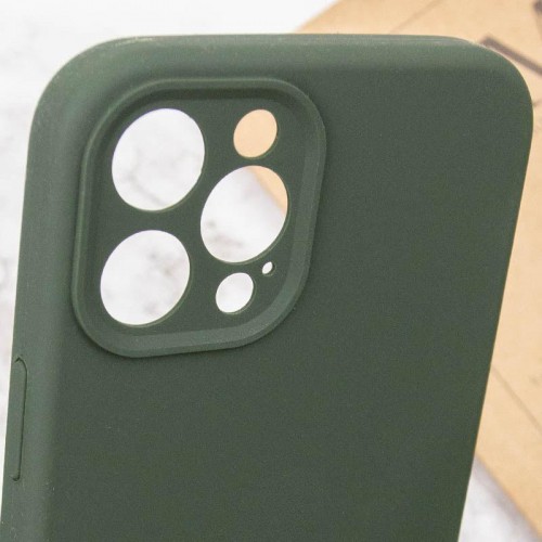 Чехол Silk Full Camera Protective (AA) NO LOGO для Apple iPhone 12 Pro Max (6.7") Зеленый / Cyprus Green