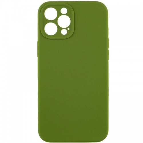 Чехол Silk Full Camera Protective (AA) NO LOGO для Apple iPhone 12 Pro Max (6.7") Зеленый / Dark Olive