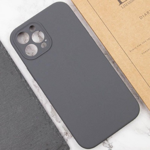Чехол Silk Full Camera Protective (AA) NO LOGO для Apple iPhone 12 Pro Max (6.7") Серый / Dark Gray