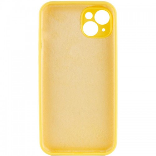 Чехол Silk Full Camera Protective (AA) NO LOGO для Apple iPhone 13 (6.1") Желтый / Yellow