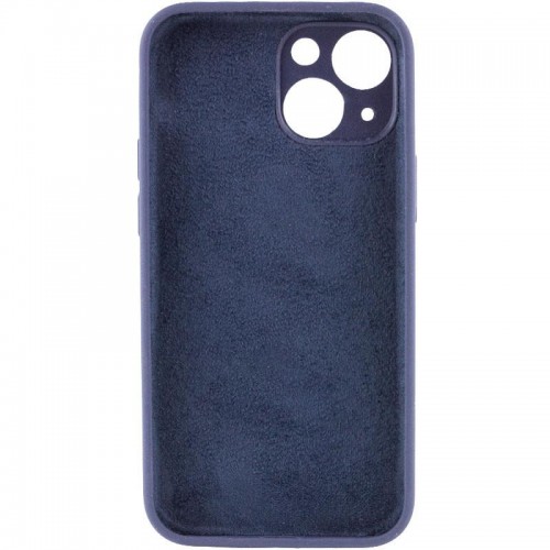 Чехол Silk Full Camera Protective (AA) NO LOGO для Apple iPhone 13 (6.1") Темно-синий / Midnight blue