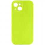 Чохол Silk Full Camera Protective (AA) NO LOGO для Apple iPhone 13 (6.1") Кислотно-зелений / Acid Green