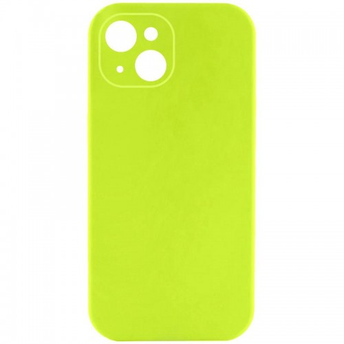 Чохол Silk Full Camera Protective (AA) NO LOGO для Apple iPhone 13 (6.1") Кислотно-зелений / Acid Green