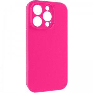 Чехол Silk Full Camera Protective (AA) NO LOGO для Apple iPhone 13 Pro (6.1") Розовый / Barbie pink