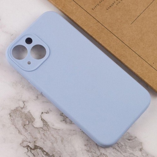 Чехол Silk Full Camera Protective (AA) NO LOGO для Apple iPhone 14 (6.1") Голубой / Lilac Blue