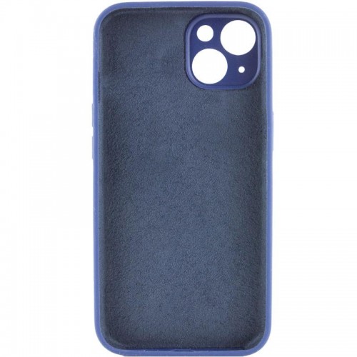 Чехол Silk Full Camera Protective (AA) NO LOGO для Apple iPhone 14 (6.1") Синий / Deep navy