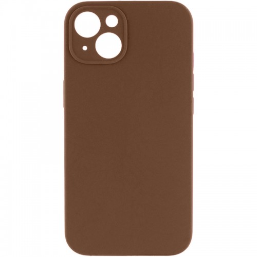 Чехол Silk Full Camera Protective (AA) NO LOGO для Apple iPhone 14 (6.1") Коричневый / Brown