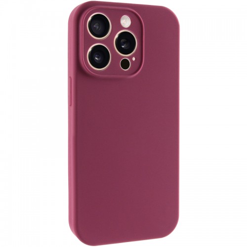 Чехол Silk Full Camera Protective (AA) NO LOGO для Apple iPhone 14 Pro (6.1") Бордовый / Plum