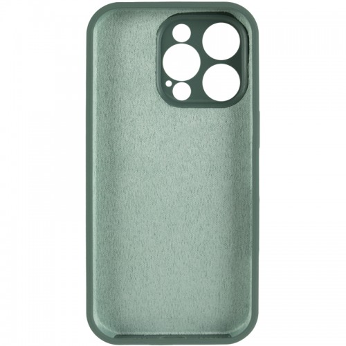 Чехол Silk Full Camera Protective (AA) NO LOGO для Apple iPhone 14 Pro (6.1") Зеленый / Pine green