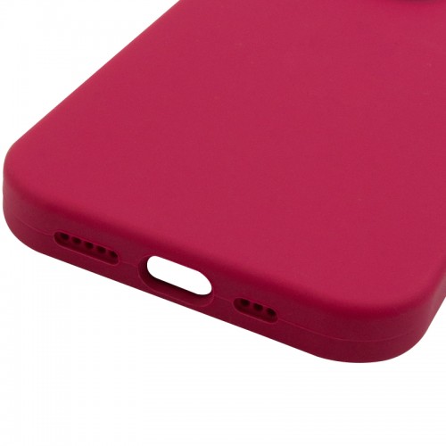 Чехол Silk Full Camera Protective (AA) NO LOGO для Apple iPhone 14 Pro (6.1") Красный / Розовый Red