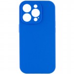Чехол Silk Full Camera Protective (AA) NO LOGO для Apple iPhone 14 Pro (6.1") Синий / Capri Blue
