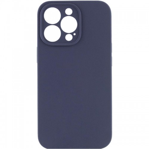 Чехол Silk Full Camera Protective (AA) NO LOGO для Apple iPhone 14 Pro (6.1") Темно-синий / Midnight blue