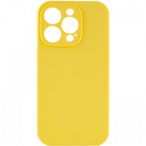 Чехол Silk Full Camera Protective (AA) NO LOGO для Apple iPhone 14 Pro Max (6.7") Желтый / Yellow