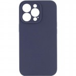Чехол Silk Full Camera Protective (AA) БЕЗ ЛОГОТИПА для Apple iPhone 14 Pro Max (6.7") Темно-синий / Midnight blue