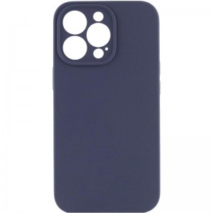 Чехол Silk Full Camera Protective (AA) БЕЗ ЛОГОТИПА для Apple iPhone 14 Pro Max (6.7") Темно-синий / Midnight blue