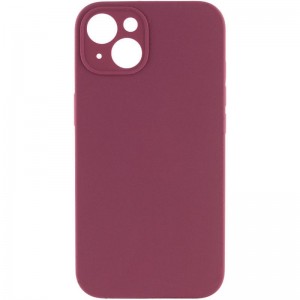 Чехол Silk Full Camera Protective (AA) NO LOGO для Apple iPhone 15 (6.1") Бордовый / Plum