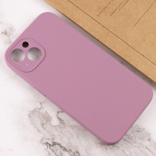 Дело Silk Full Camera Protective (AA) NO LOGO для Apple iPhone 15 (6.1") Сиреневый / Lilac Pride