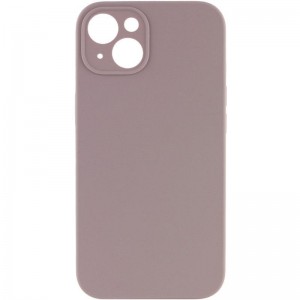 Чехол Silk Full Camera Protective (AA) NO LOGO для Apple iPhone 15 (6.1") Серый / Lavender