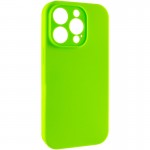 Чехол Silk Full Camera Protective (AA) NO LOGO для Apple iPhone 15 Pro (6.1") Кислотно-зелёный / Acid Green