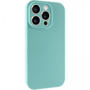 Чохол Silk Full Camera Protective (AA) NO LOGO для Apple iPhone 15 Pro (6.1") Бірюзовий / Marine Green