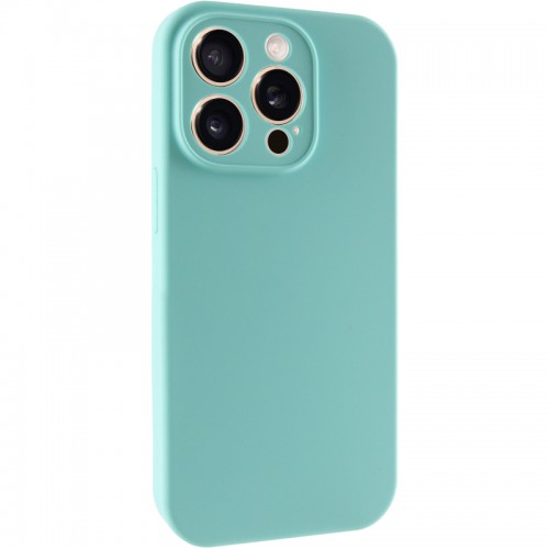 Чехол Silk Full Camera Protective (AA) NO LOGO для Apple iPhone 15 Pro (6.1") Бирюзовый / Marine Green